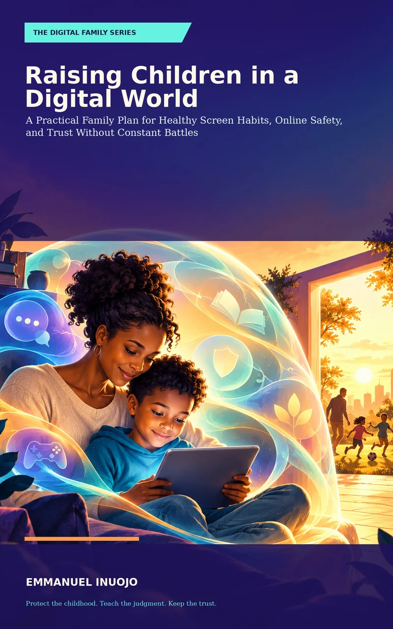 Front cover of Raising Children in a Digital World by Emmanuel Inuojo